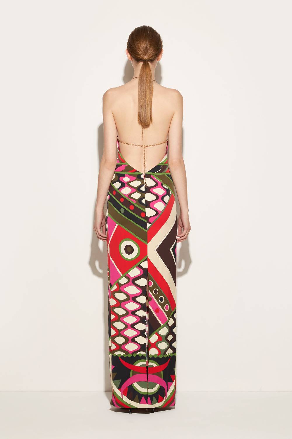 Pucci Abito con stampa Vivara e scollo all'americana I Più Venduti