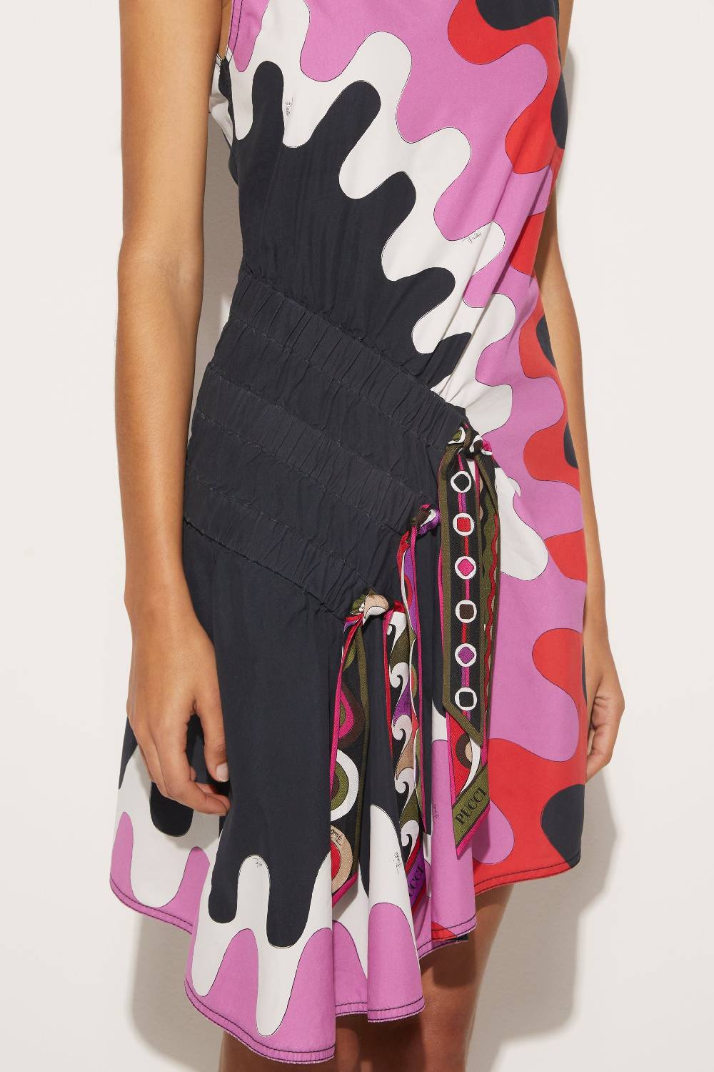 Pucci Mini abito con arricciature e stampa Bersaglio In Saldo
