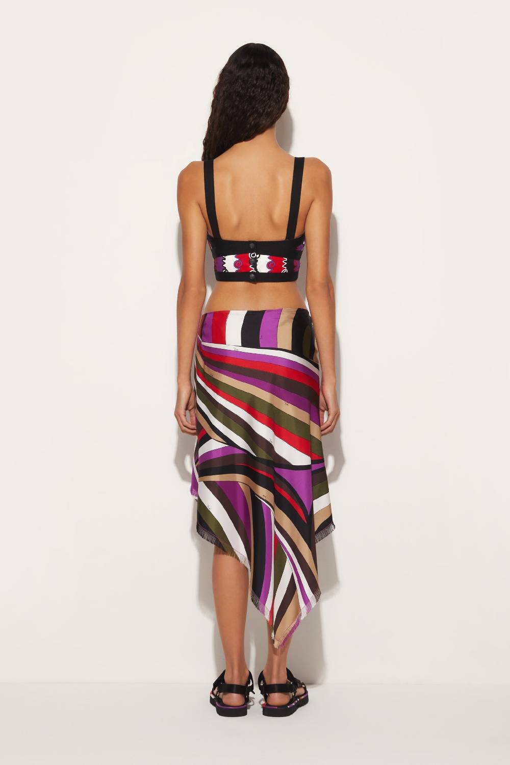 Pucci Top bustier con stampa Chiave Moda