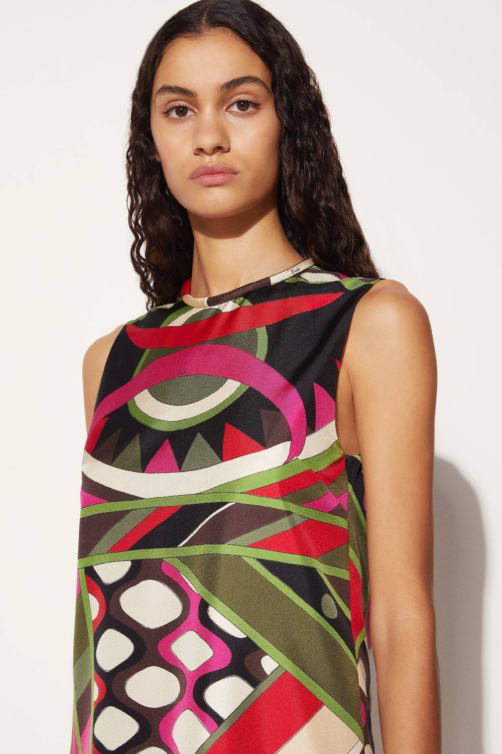 Pucci Mini abito in seta con stampa Vivara Italia