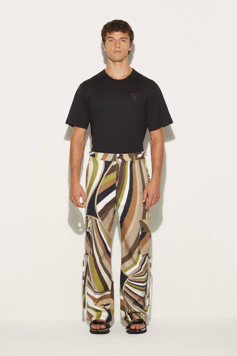 Pucci Pantaloni cargo con stampa Iride Offerta speciale della fabbrica