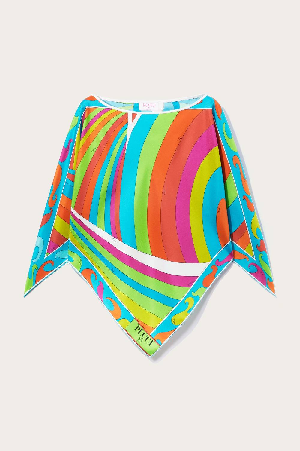 Pucci Top in seta con stampa Iride