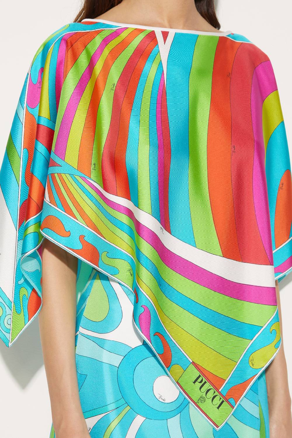 Pucci Top in seta con stampa Iride Outlet