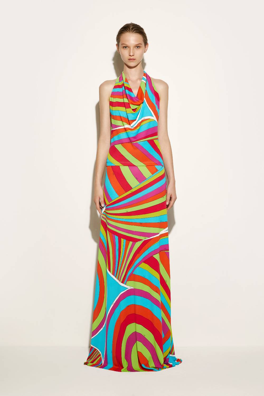 Pucci Top con scollo all'americana e stampa Iride Saldi