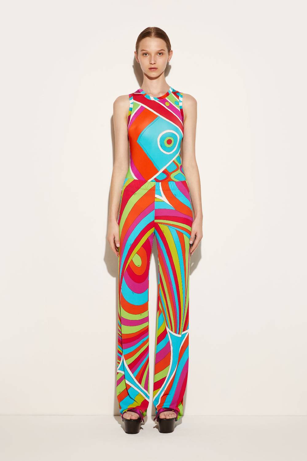 Pucci Pantaloni con stampa Iride Vendita Calda