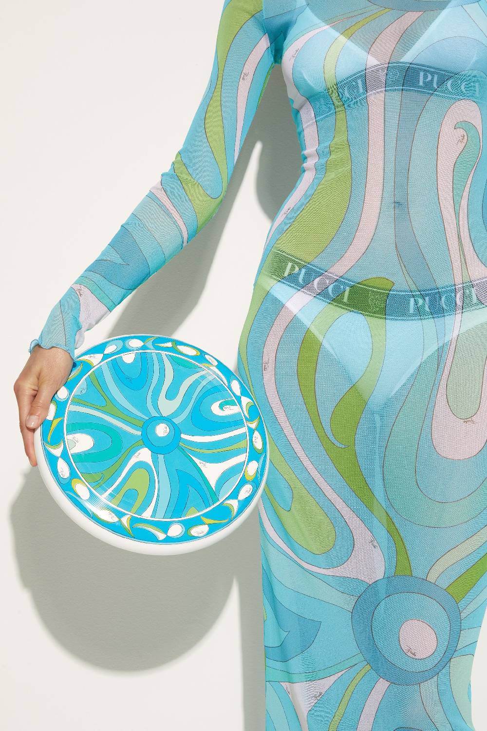 Pucci Frisbee con stampa Marmo Italia