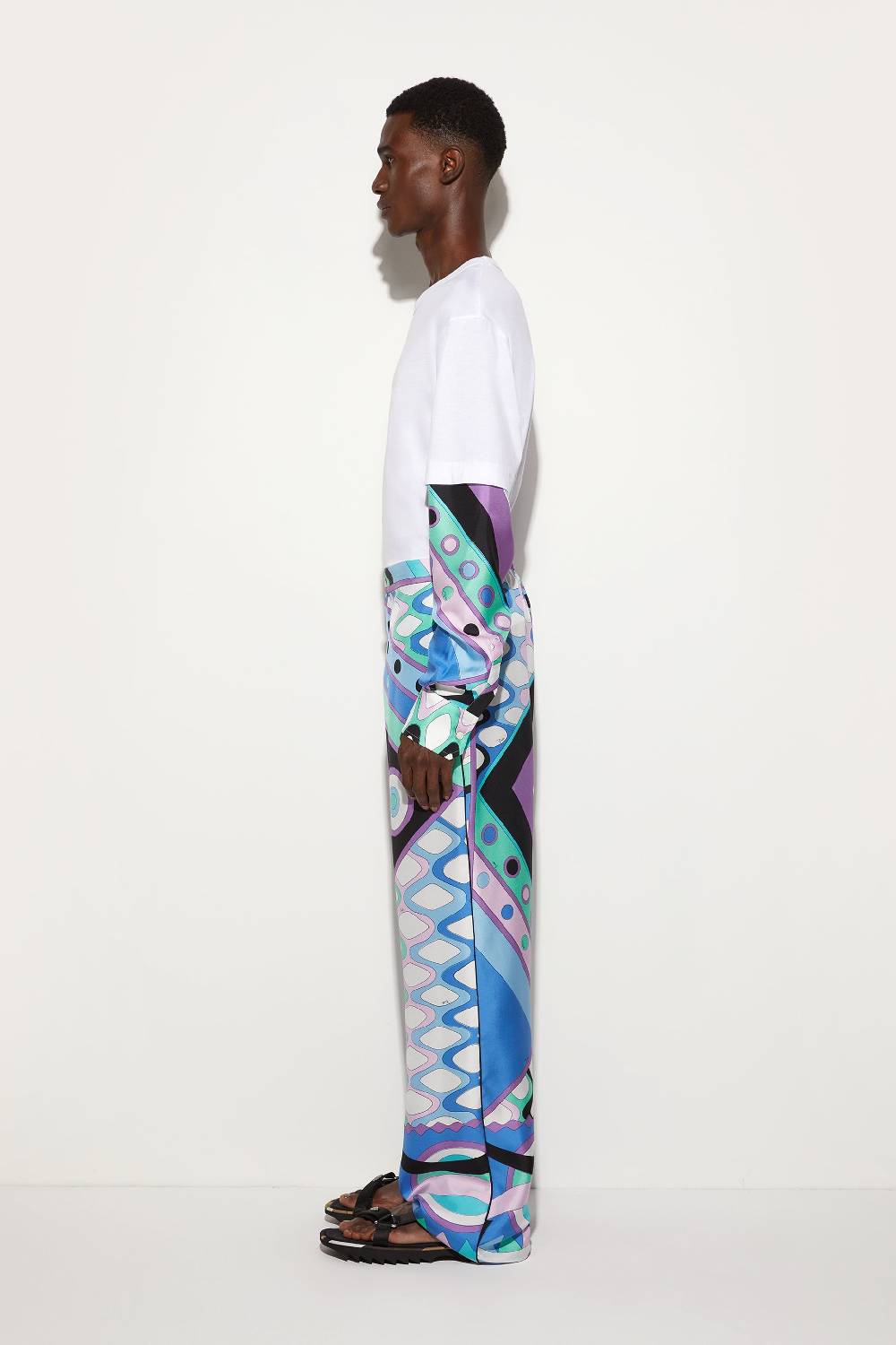 Pucci Pantaloni in seta con stampa Vivara Negozi Online