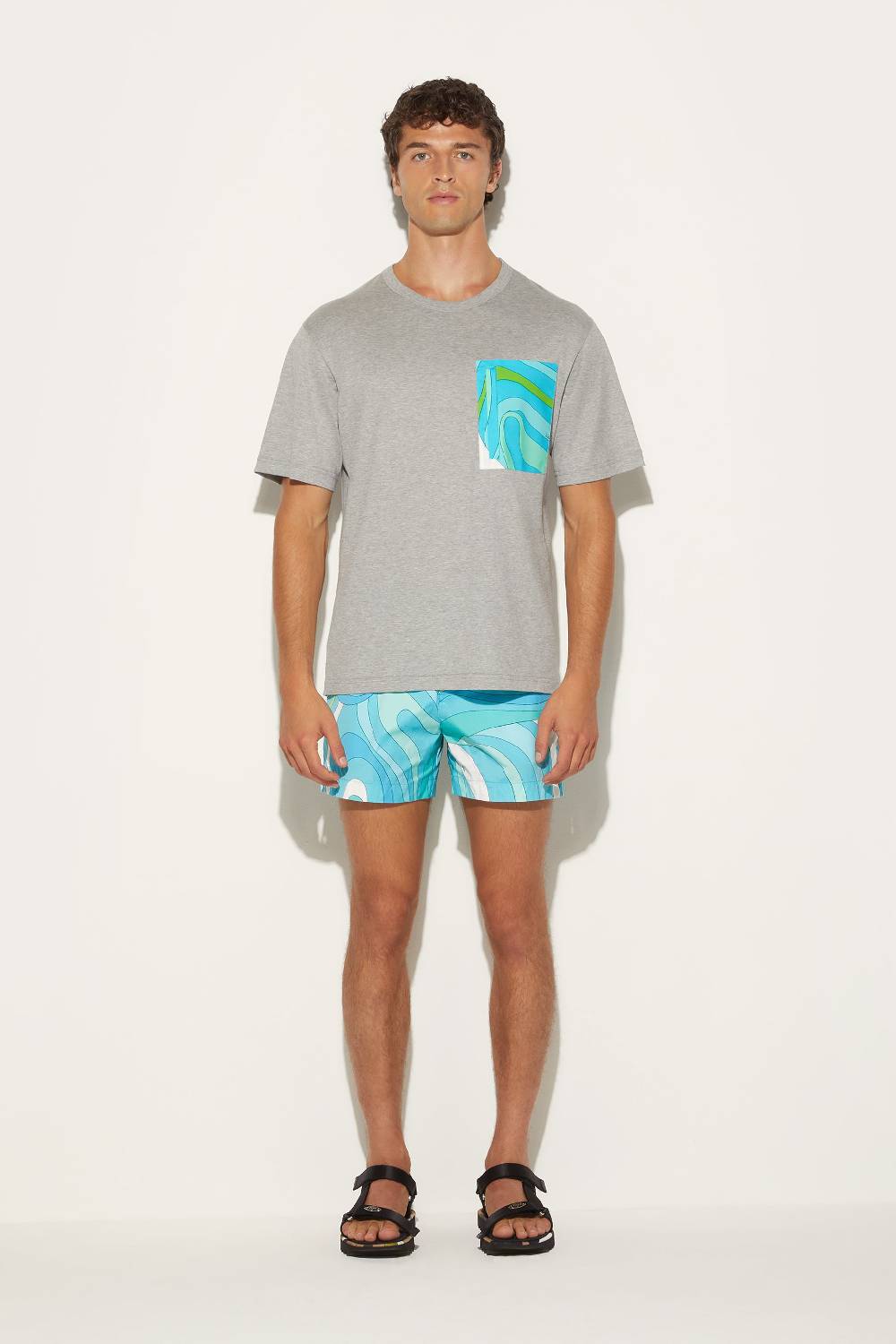 Pucci T-shirt con stampa Marmo Shopping Online