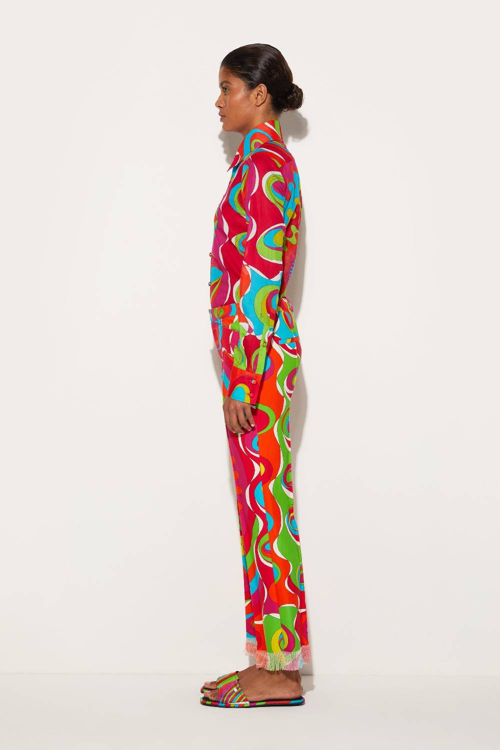 Pucci Pantaloni con stampa Bersaglio In Linea