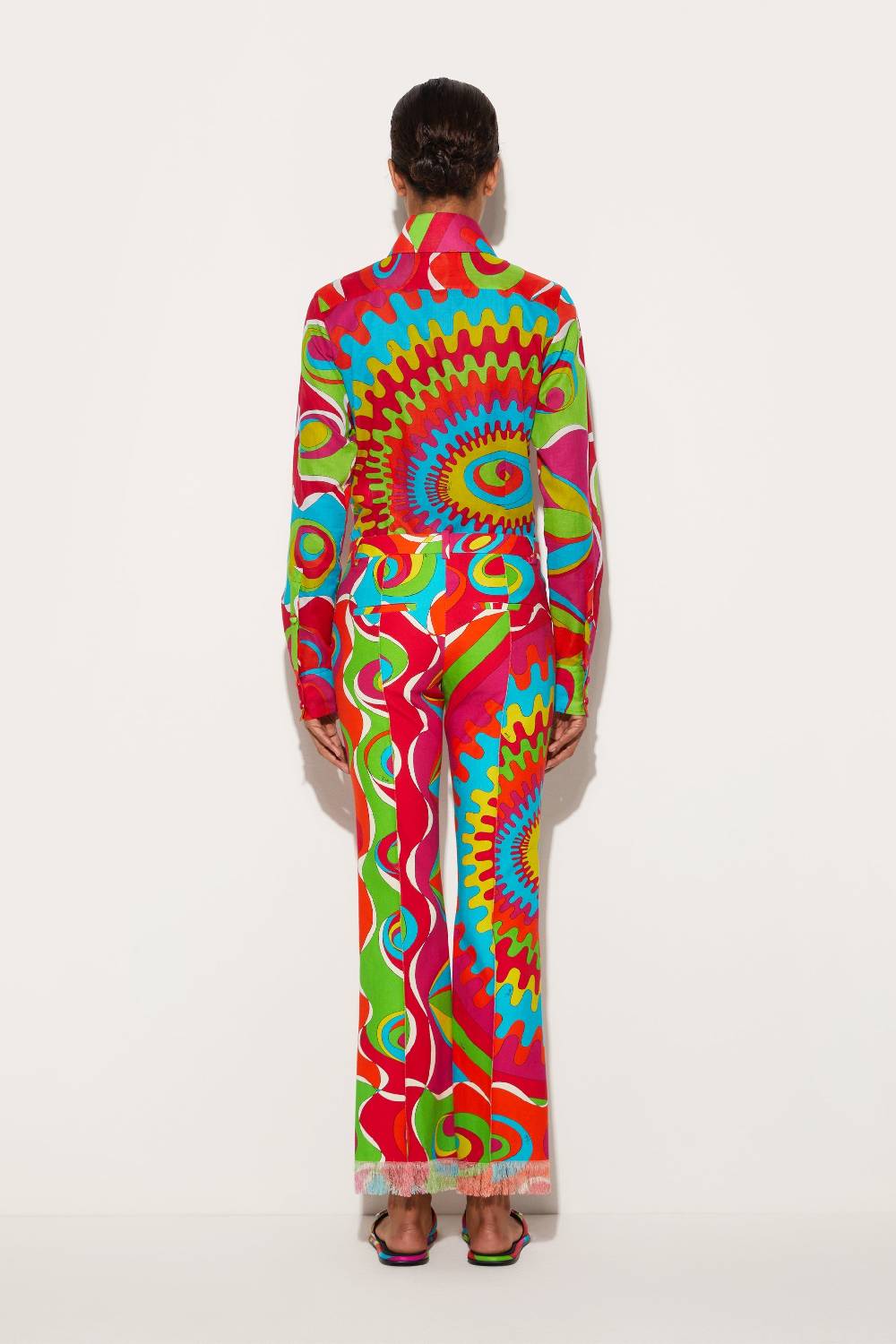 Pucci Pantaloni con stampa Bersaglio In Linea