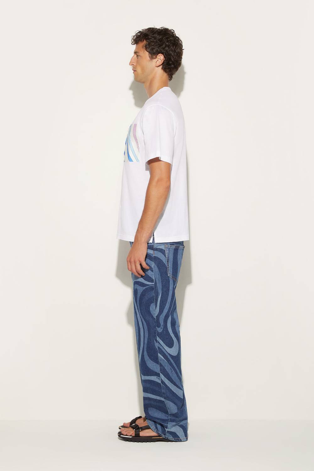 Pucci T-shirt con inserto Marmo Acquista Ora