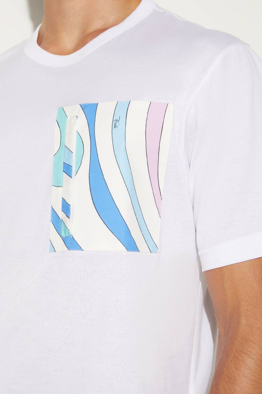 Pucci T-shirt con inserto Marmo Acquista Ora