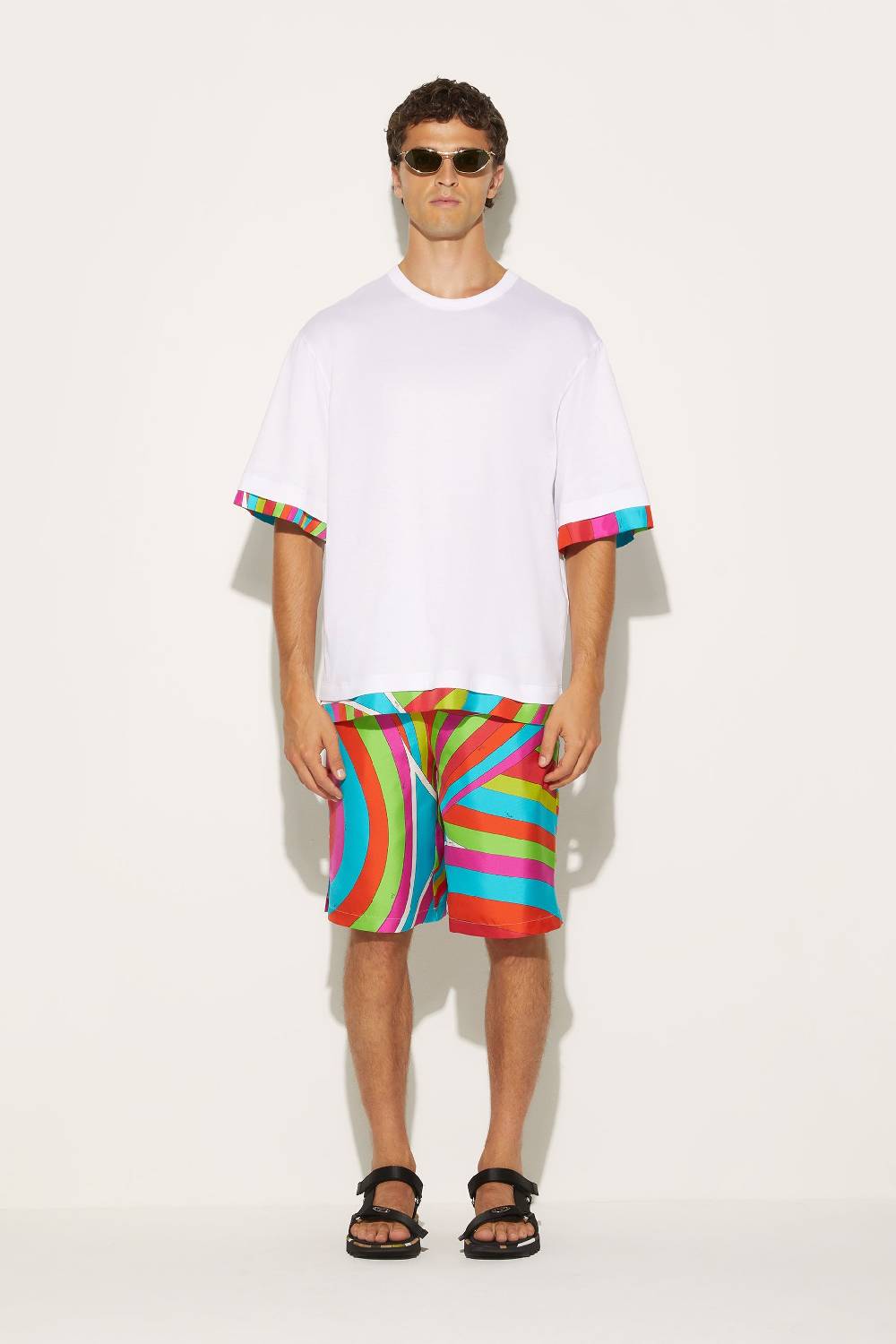 Pucci T-shirt con finiture Iride Consegna Veloce