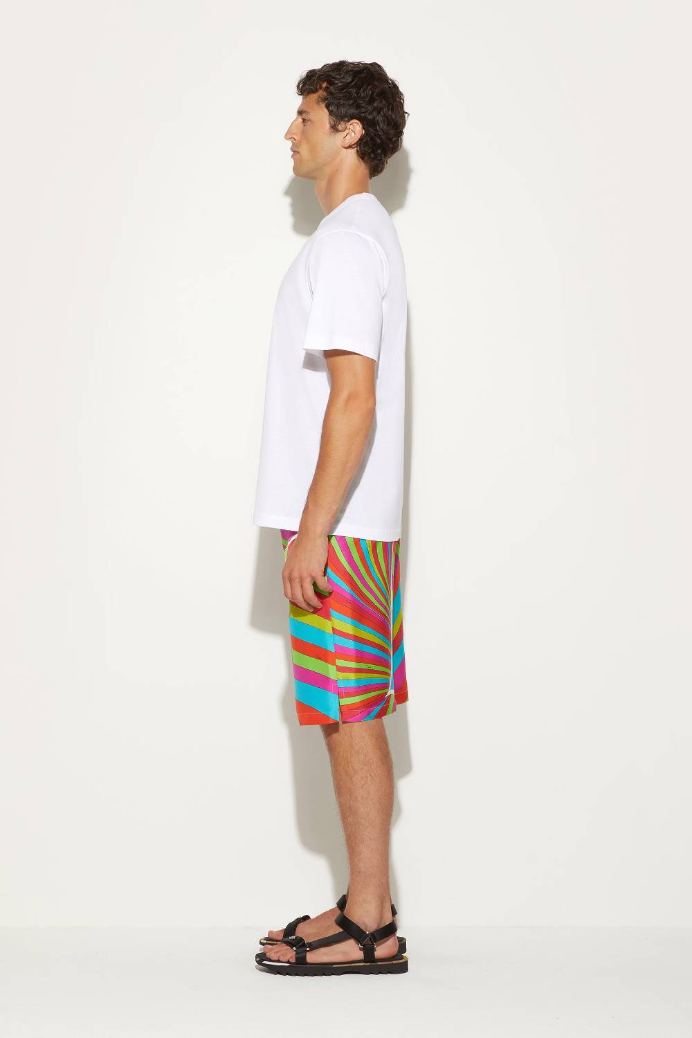 Pucci Shorts in seta con stampa Iride Promozione Limitata