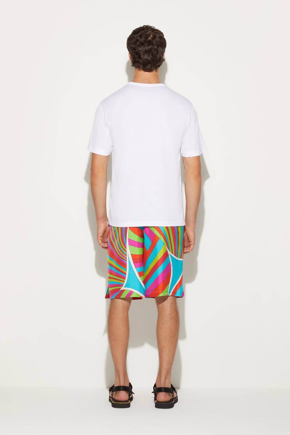 Pucci Shorts in seta con stampa Iride Promozione Limitata