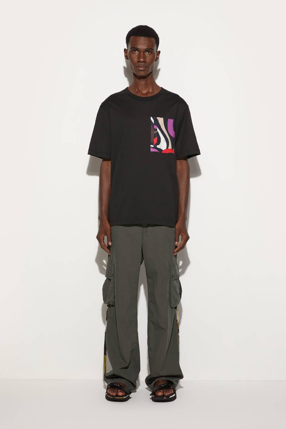 Pucci T-shirt con inserto Marmo Shopping Online