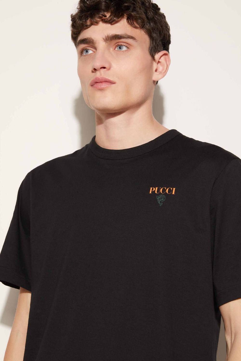 Pucci T-shirt con logo Pesci Novità