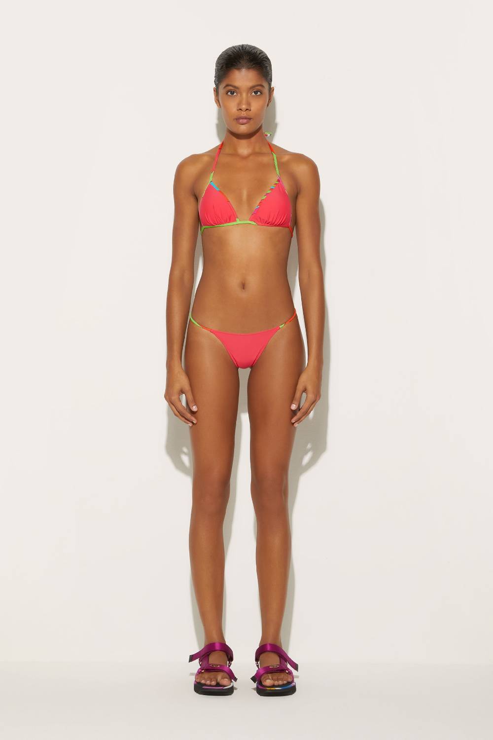 Pucci Slip bikini con finiture Iride Saldi Di Fabbrica
