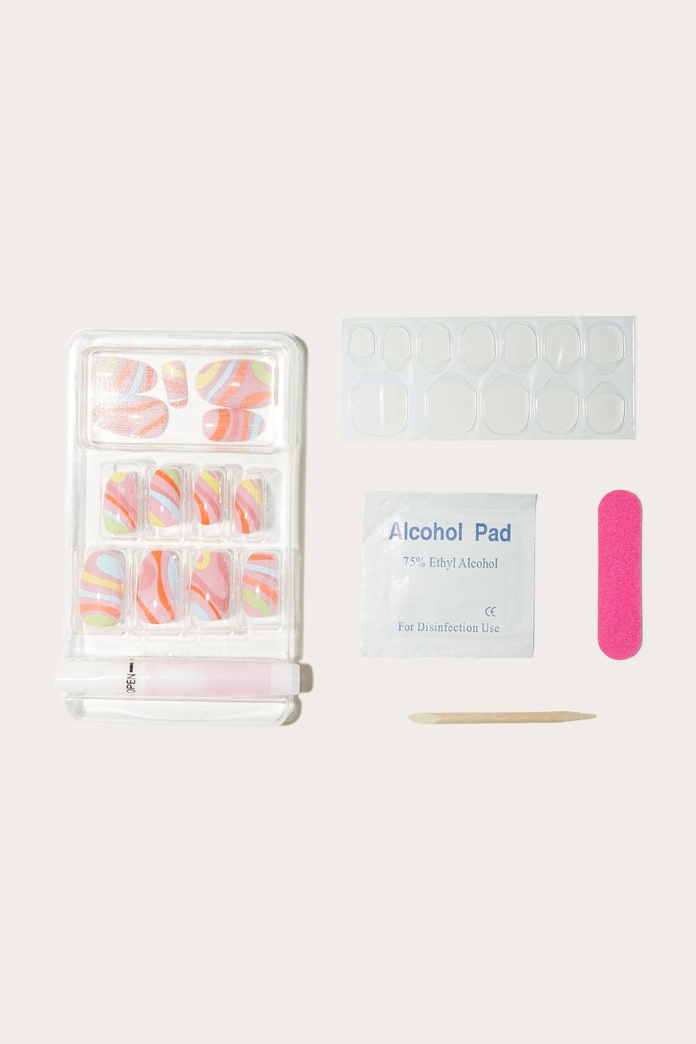 Pucci Set unghie finte con stampa Marmo Vendite Flash