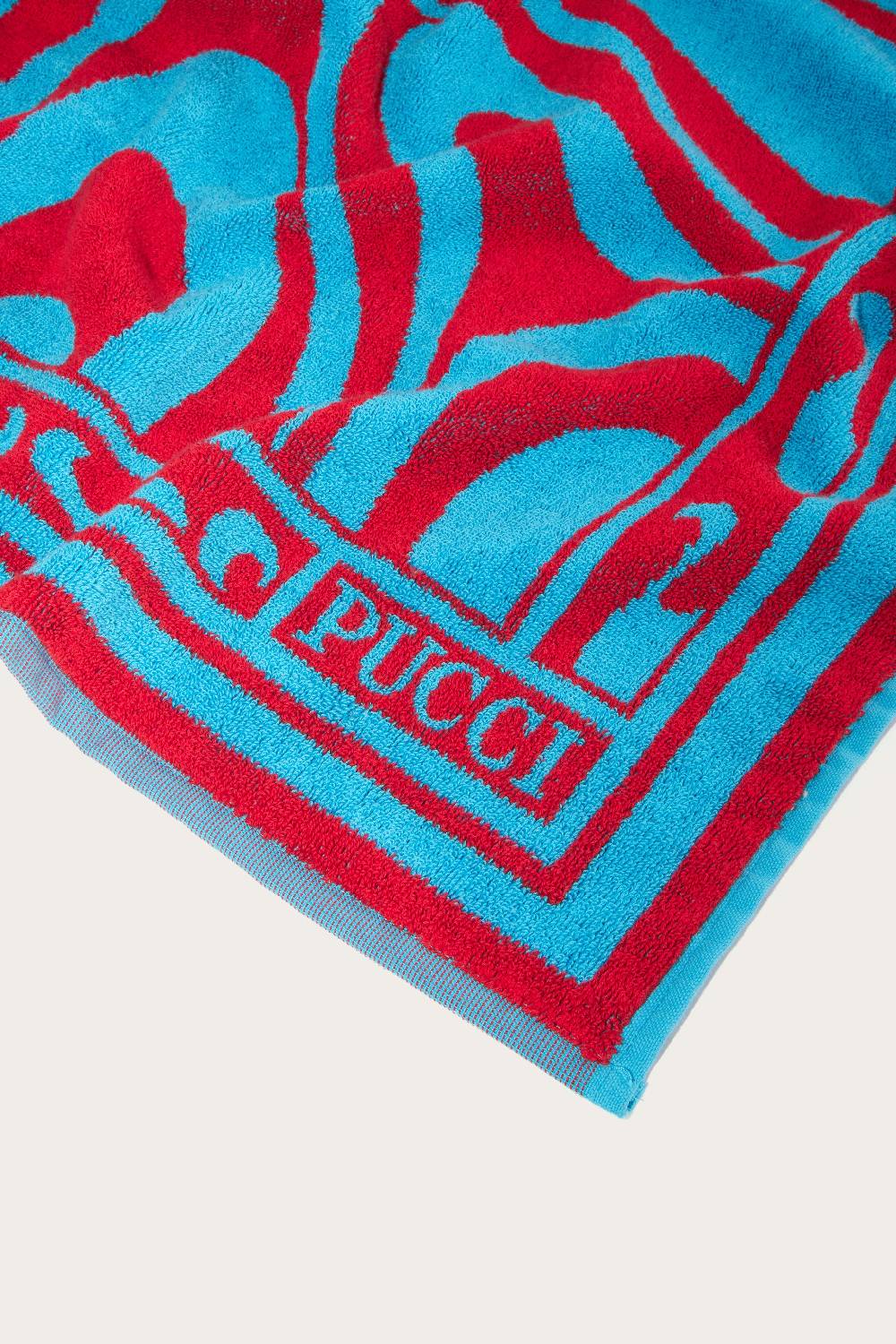 Pucci Telo mare jacquard con motivo Marmo Moda