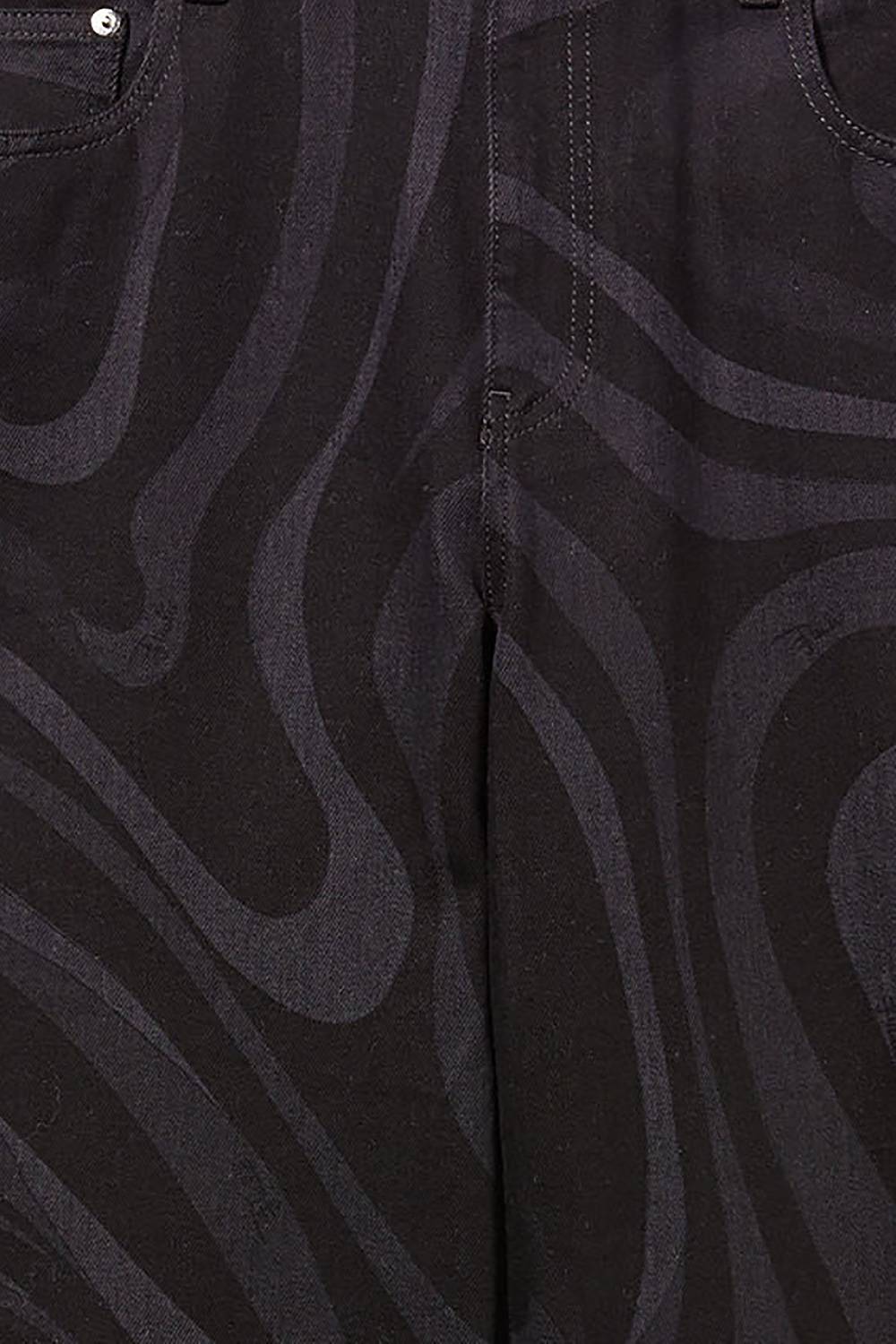 Pucci Jeans a gamba dritta con stampa Marmo Qualità