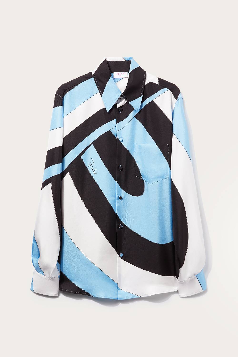 Pucci Camicia in seta con stampa Iride Promozione