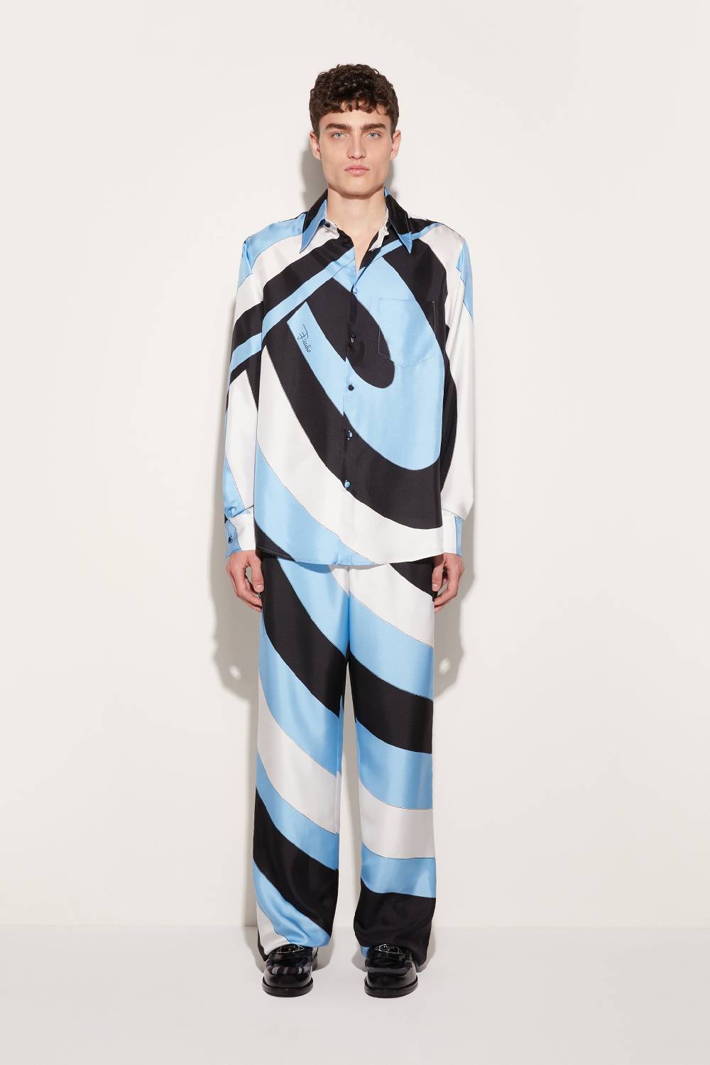 Pucci Camicia in seta con stampa Iride Promozione