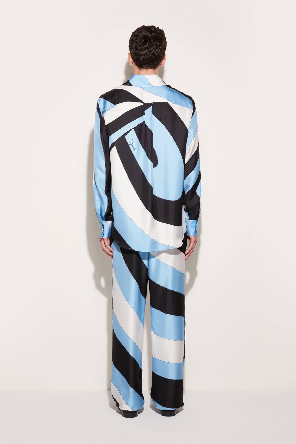 Pucci Camicia in seta con stampa Iride Promozione