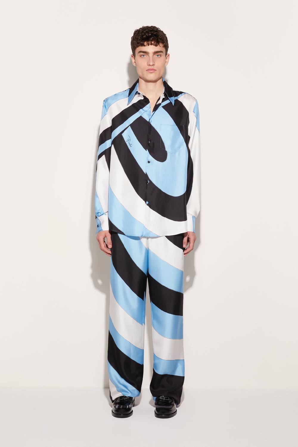 Pucci Pantaloni in seta con stampa Iride Spedizione Gratuita