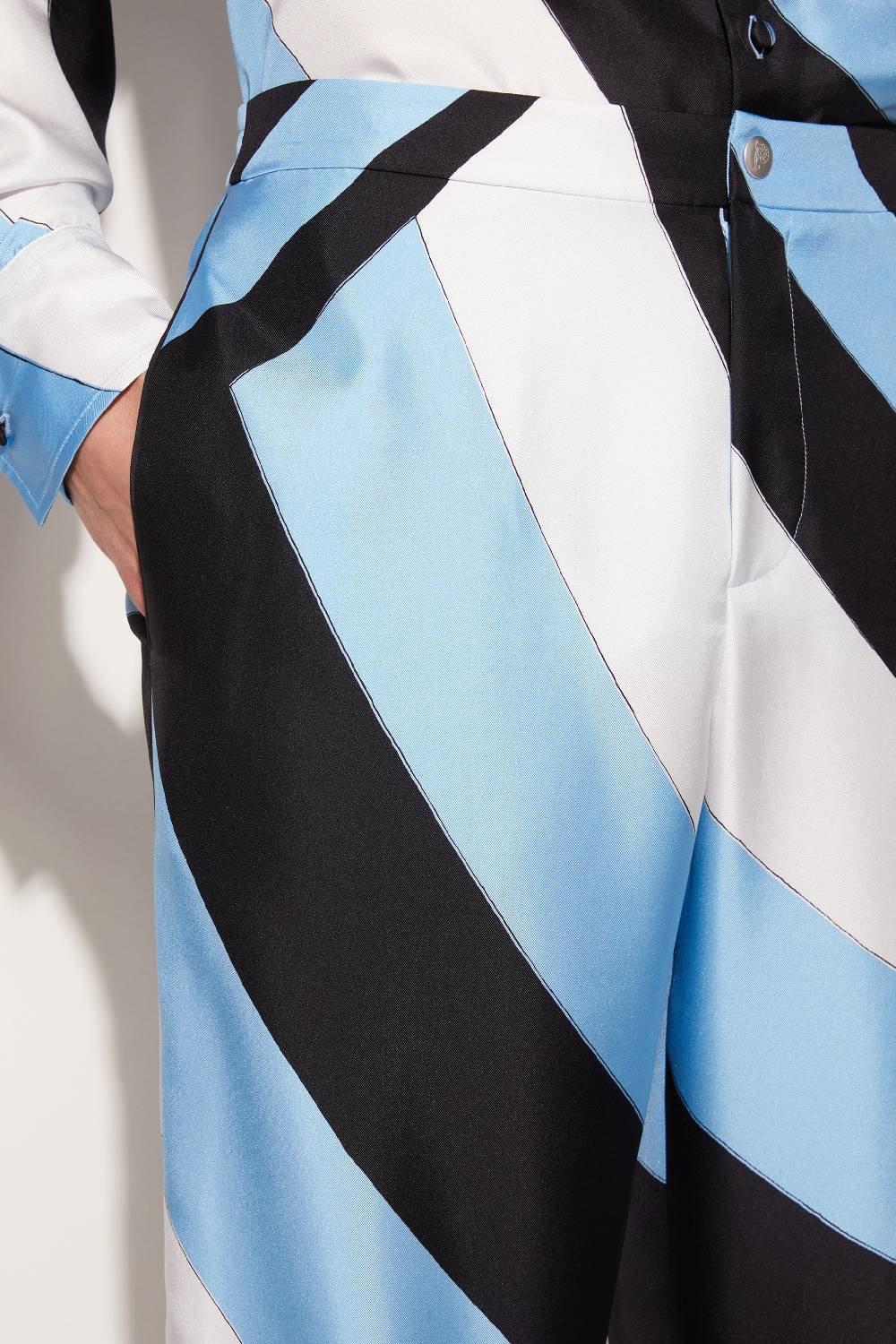 Pucci Pantaloni in seta con stampa Iride Spedizione Gratuita
