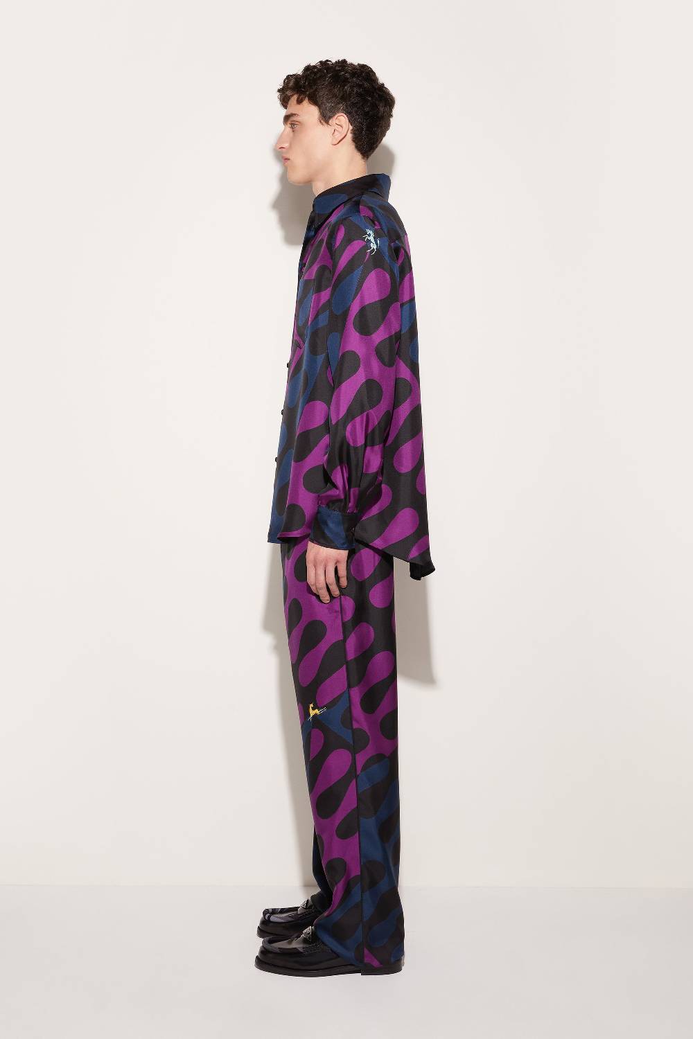 Pucci Pantaloni in seta con stampa Leocorno Soddisfazione Garantita