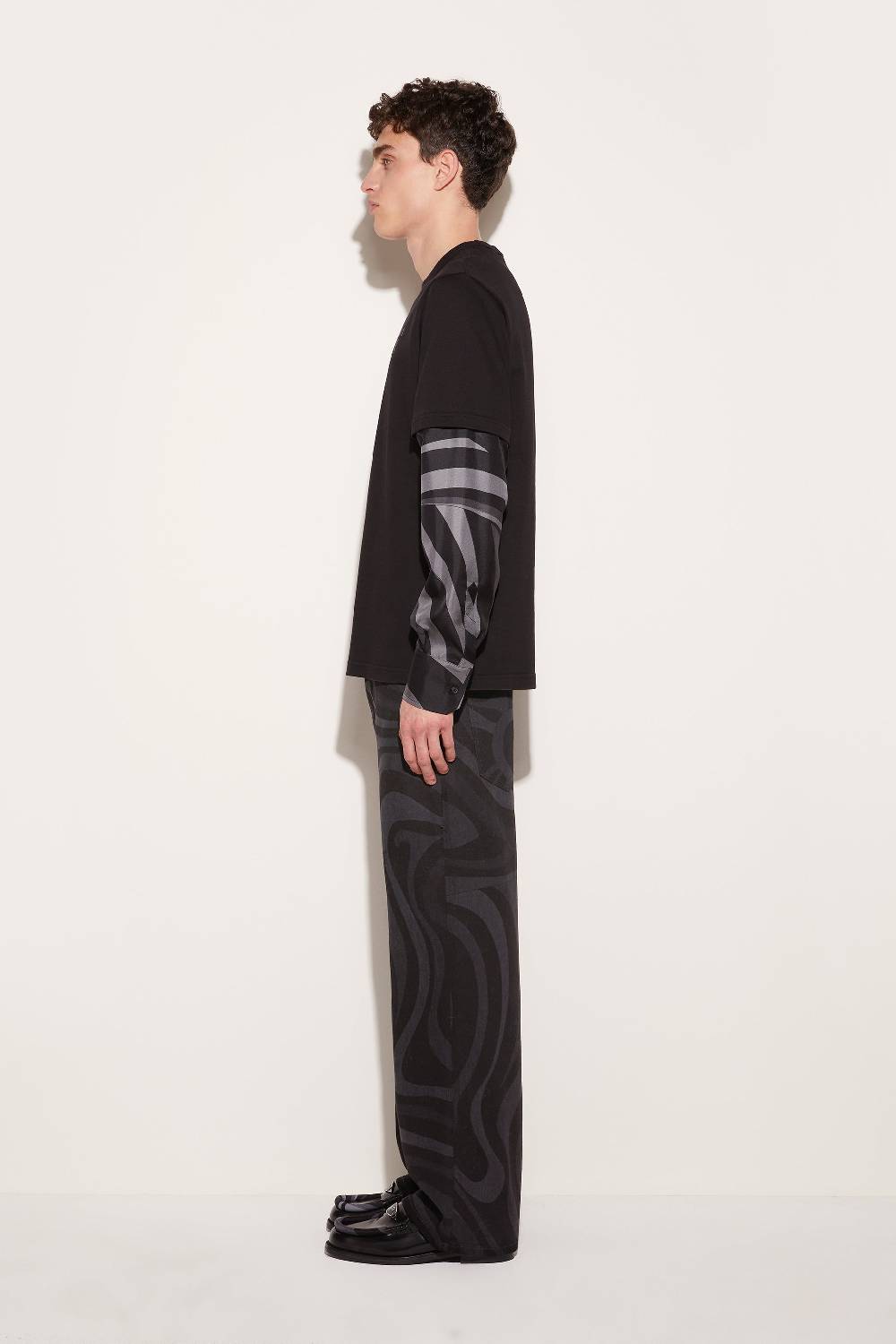Pucci Top a strati con inserti Iride Consegna Veloce