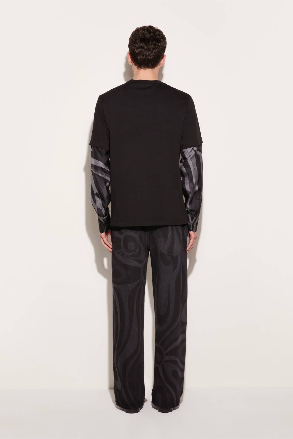 Pucci Top a strati con inserti Iride Consegna Veloce