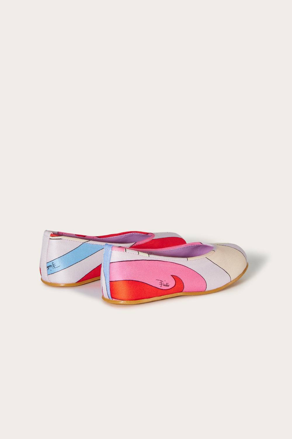 Pucci Ballerine con stampa Marmo Sottocosto