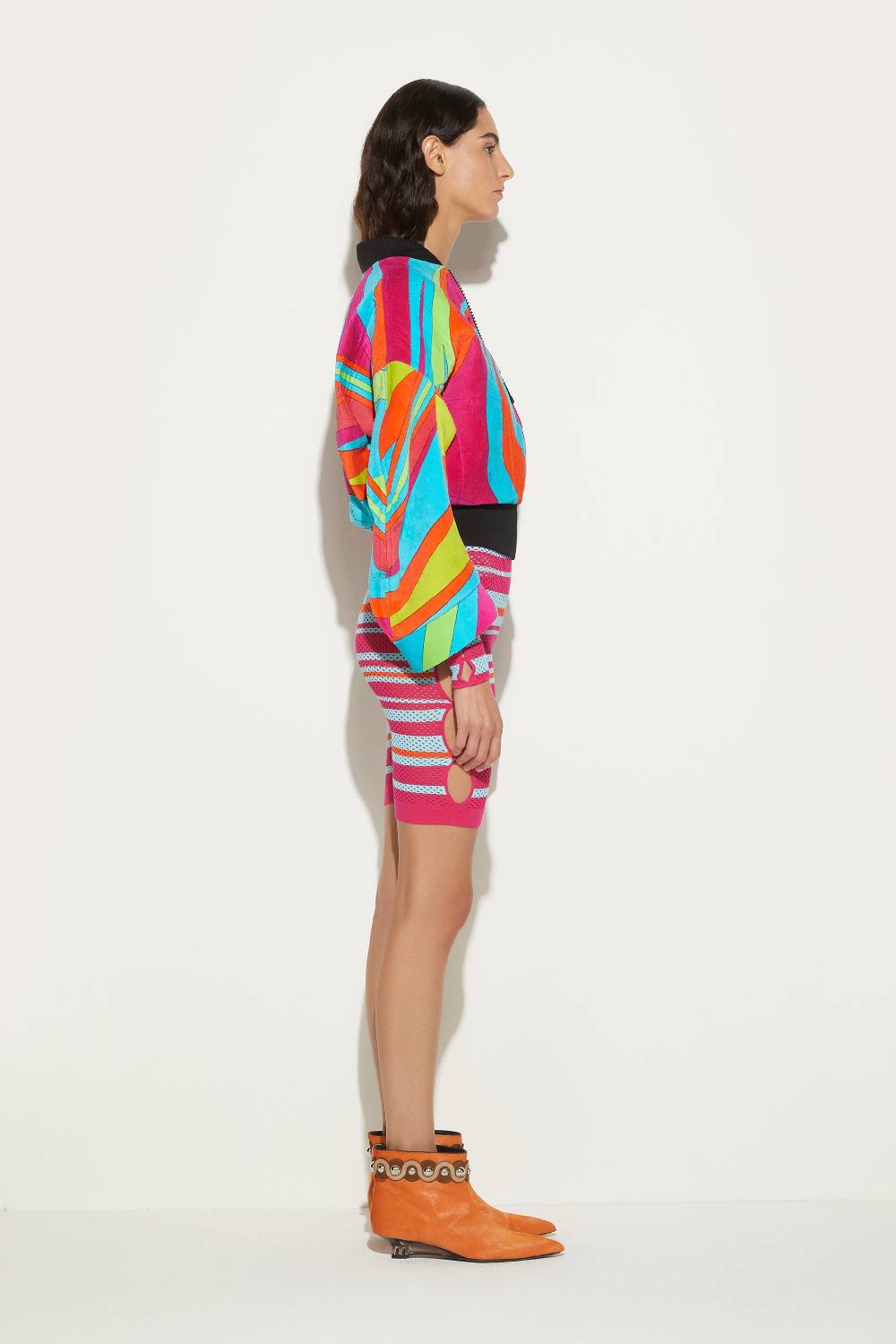 Pucci Bomber in spugna con stampa Cigni 2025