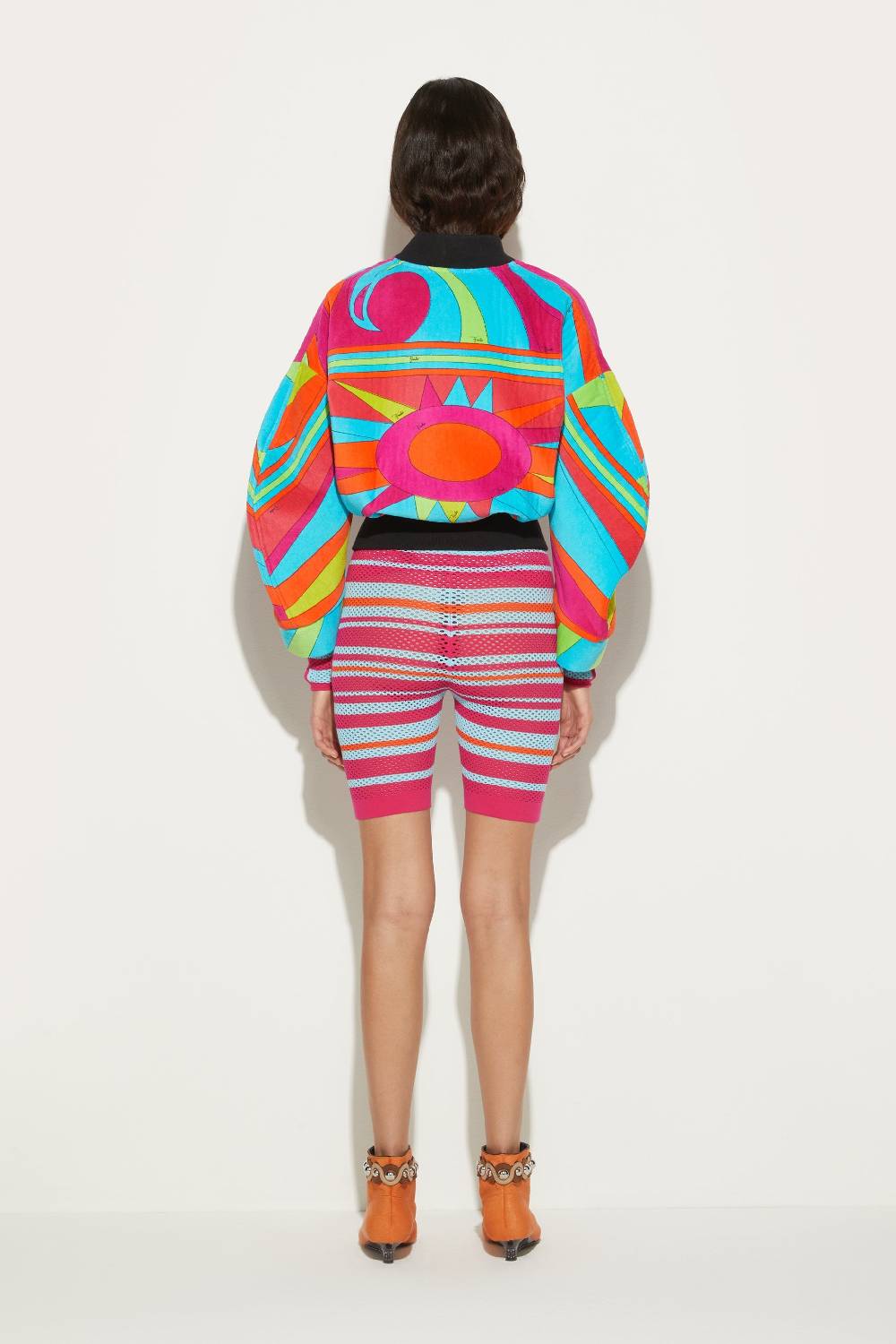 Pucci Bomber in spugna con stampa Cigni 2025