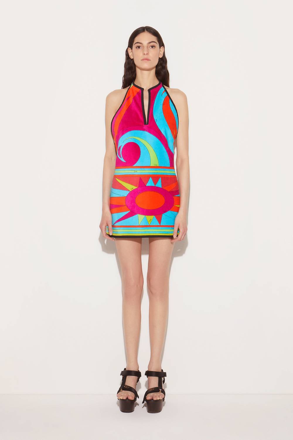 Pucci Mini abito con stampa Cigni In Linea