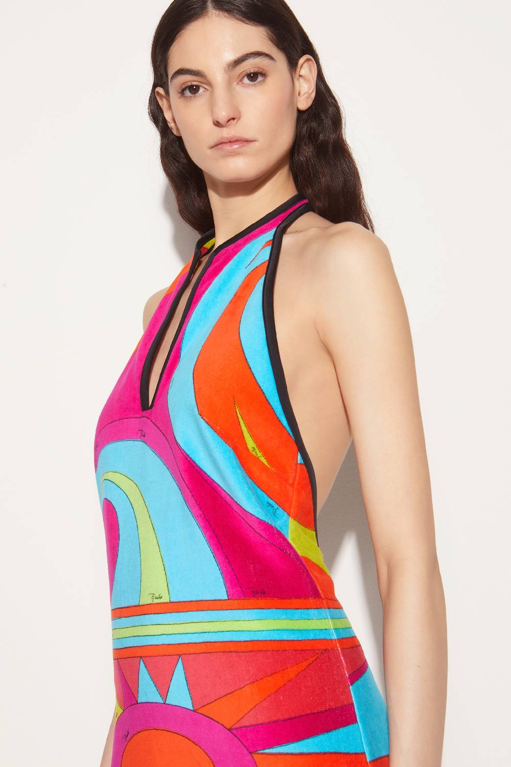 Pucci Mini abito con stampa Cigni In Linea
