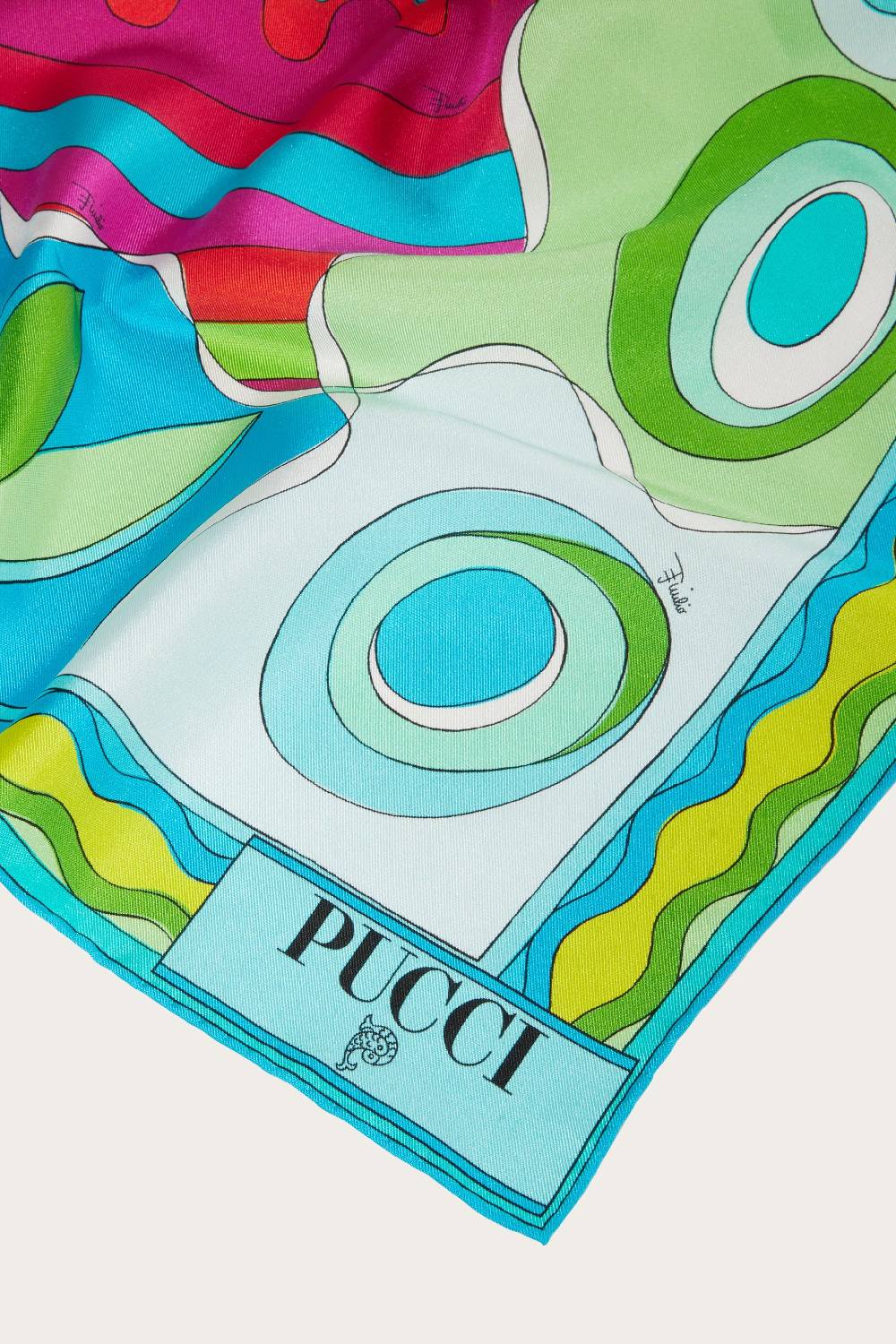 Pucci Carré grande in seta con stampa Bersaglio Nuovo