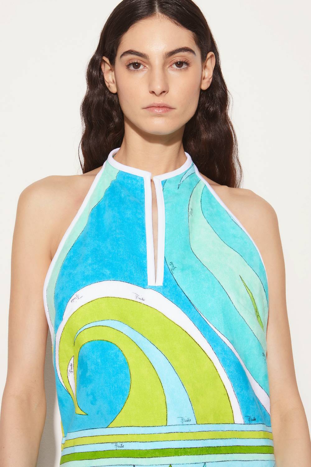 Pucci Mini abito con stampa Cigni Qualità