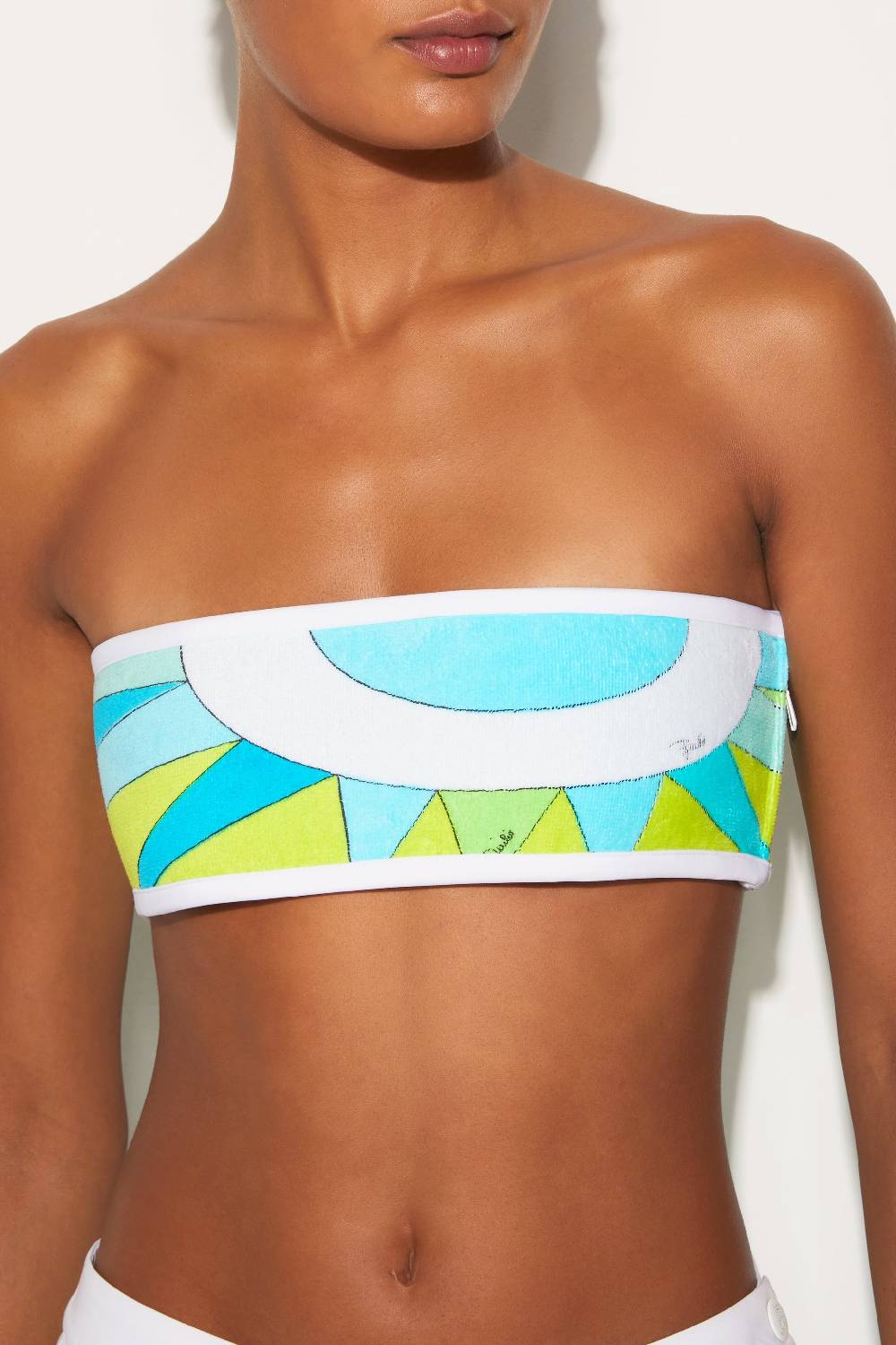 Pucci Top a fascia con stampa Cigni Vendita