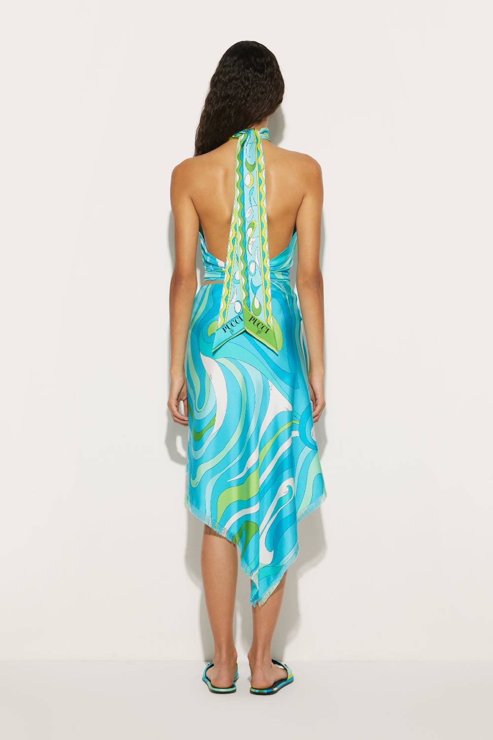 Pucci Top in seta con stampa Marmo Offerta