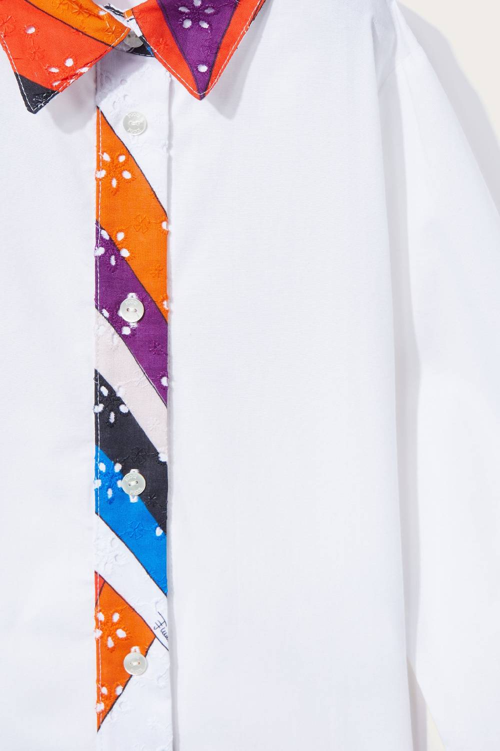 Pucci Camicia con inserti Iride Vendita Economica