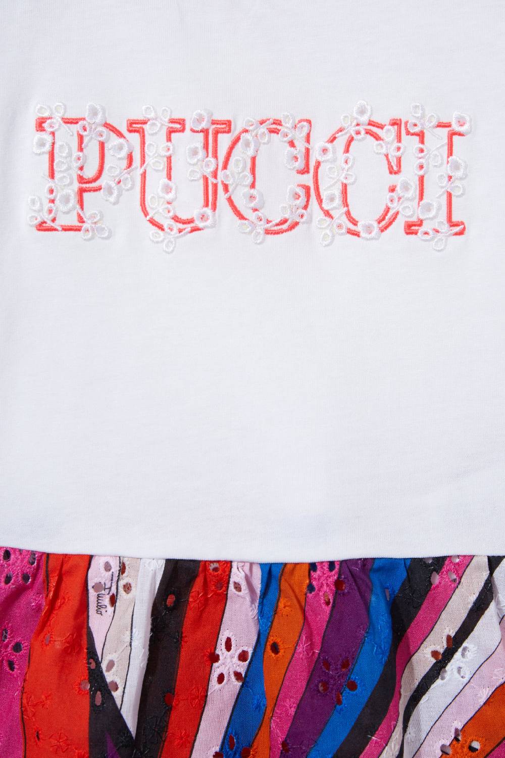 Pucci T-shirt con inserto Iride Nuova