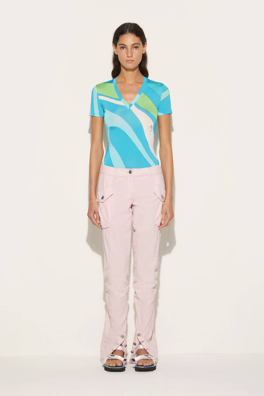 Pucci T-shirt con stampa Marmo Nuovo