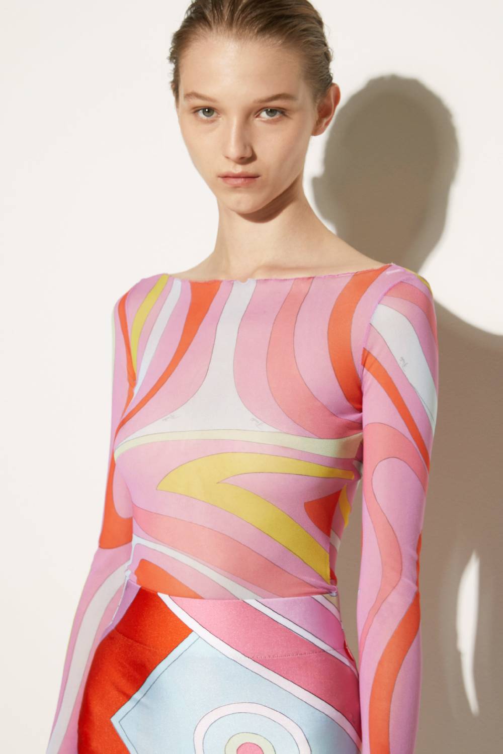 Pucci Top con stampa Marmo Promozione Limitata