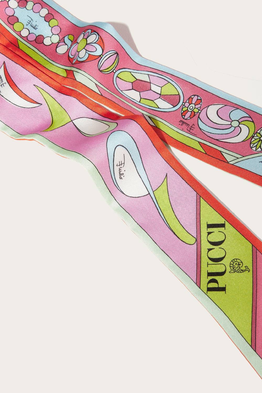 Pucci Foulard in seta con stampa Pesci Vendita Economica
