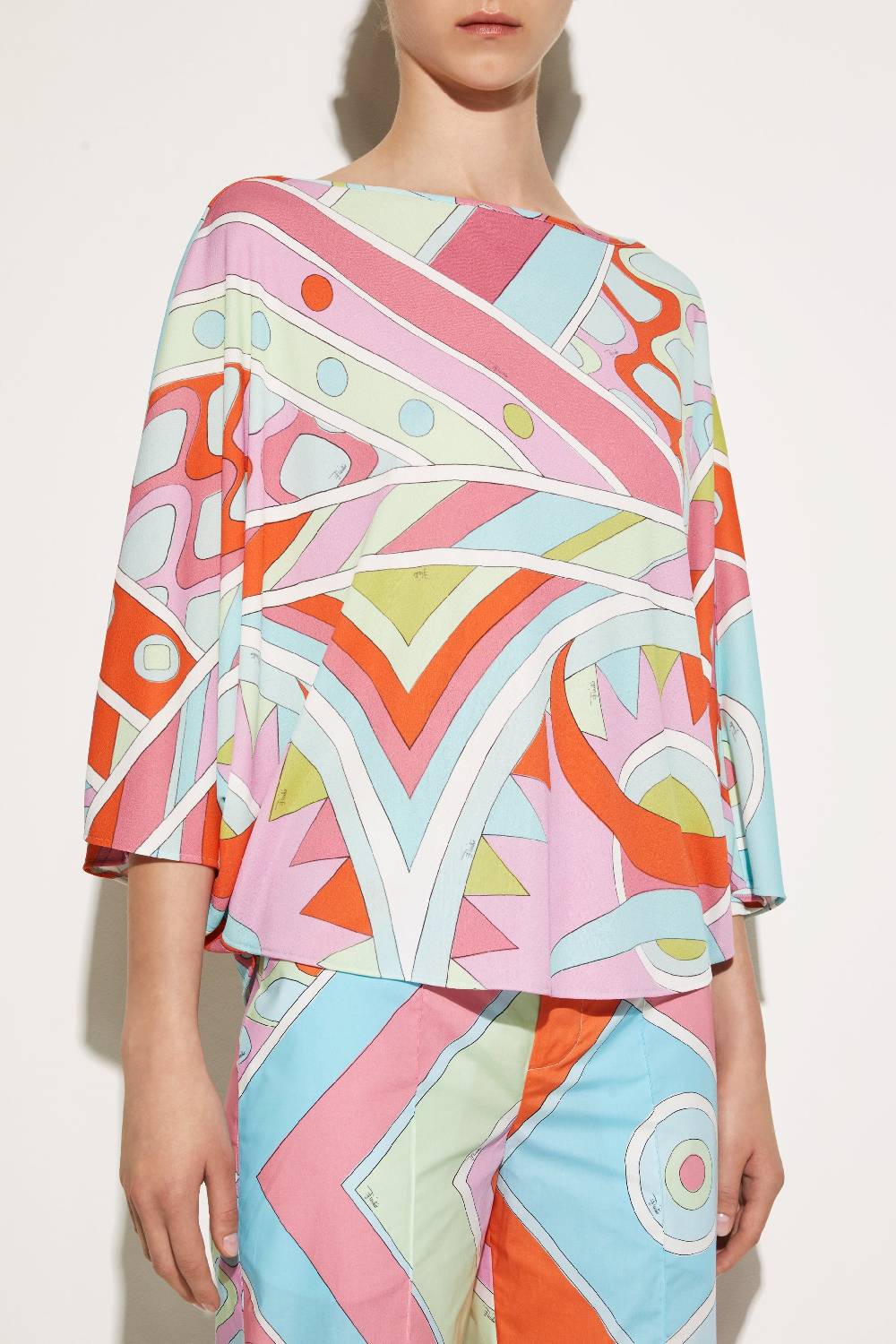 Pucci Poncho con stampa Vivara Vendite Flash
