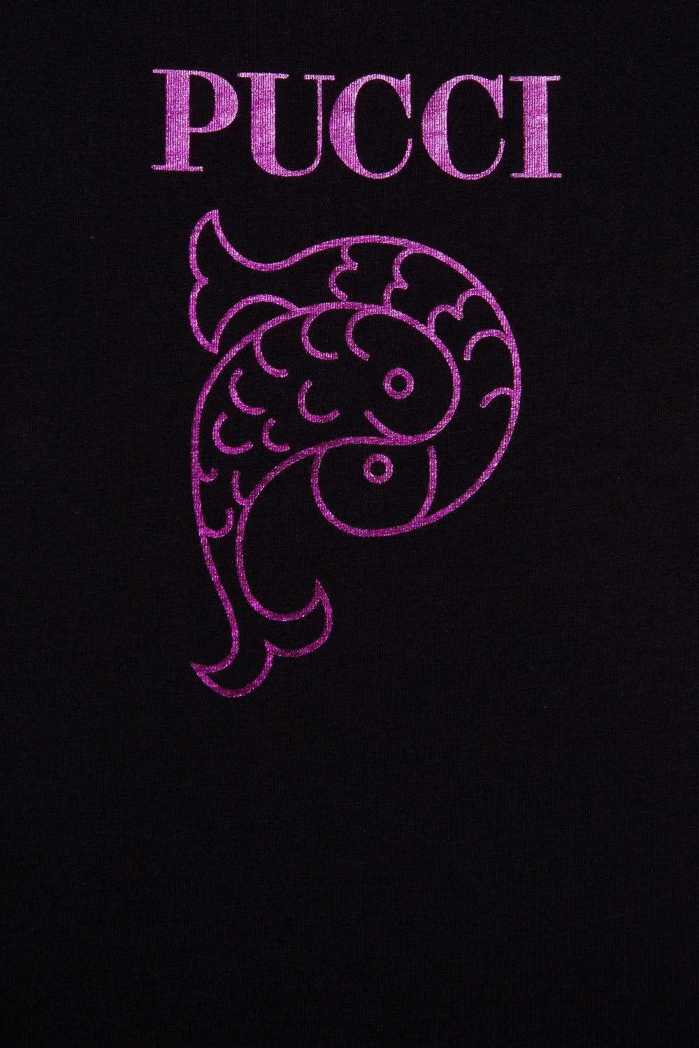 Pucci T-shirt con logo Italia