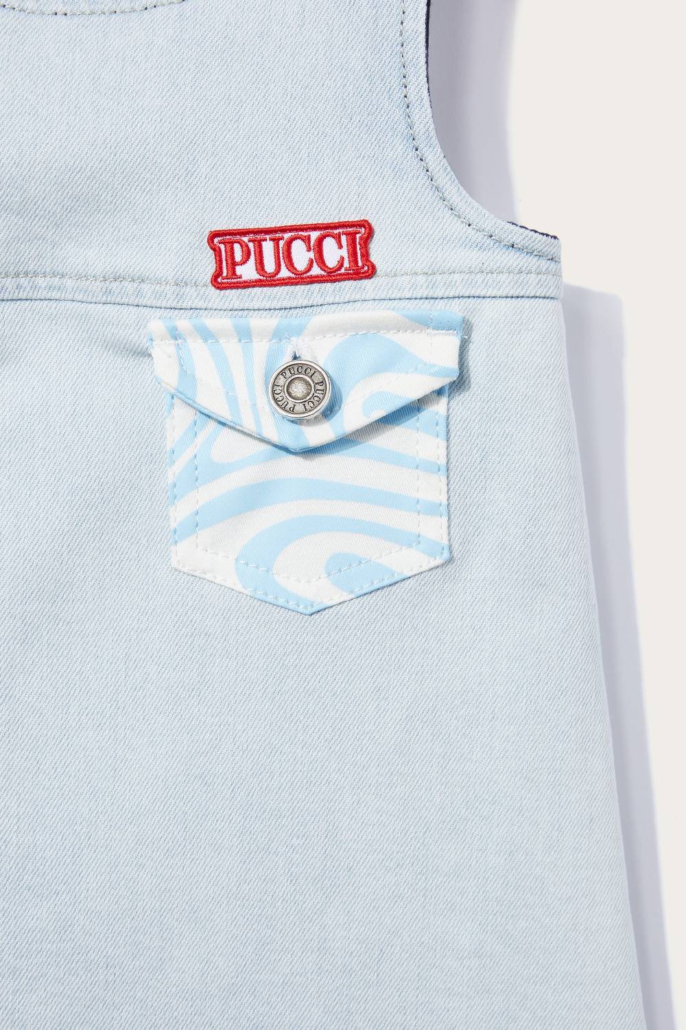 Pucci Abito in denim con inserti Marmo In Linea